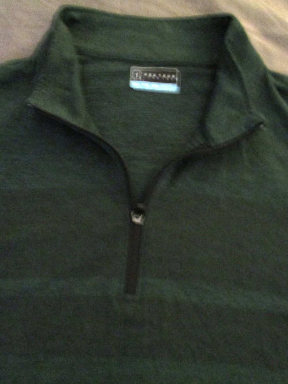 PGA Tour Long Sleeve Dark Green 1/4 Zipper Pullover XXL